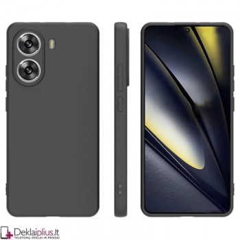 Silikoninis ploniausias dėklas su kameros apsauga - juodas (Xiaomi Poco X7 Pro)